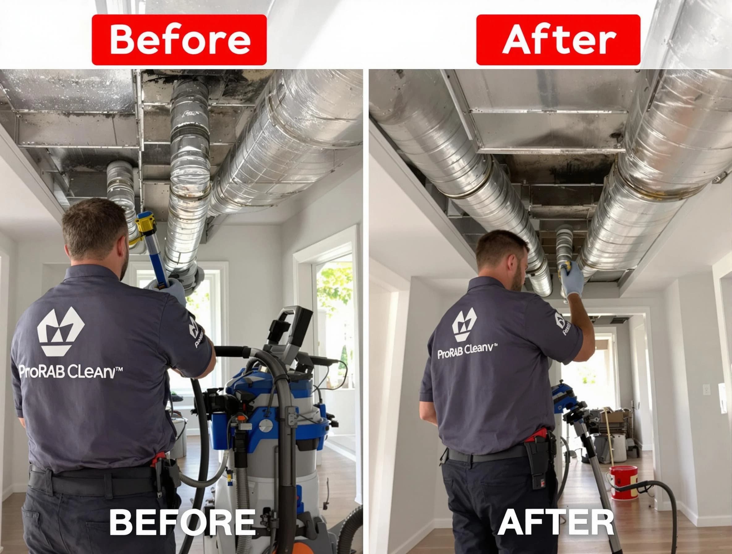 Mead Air Duct Cleaning expert performing thorough residential duct cleaning in a Mead home