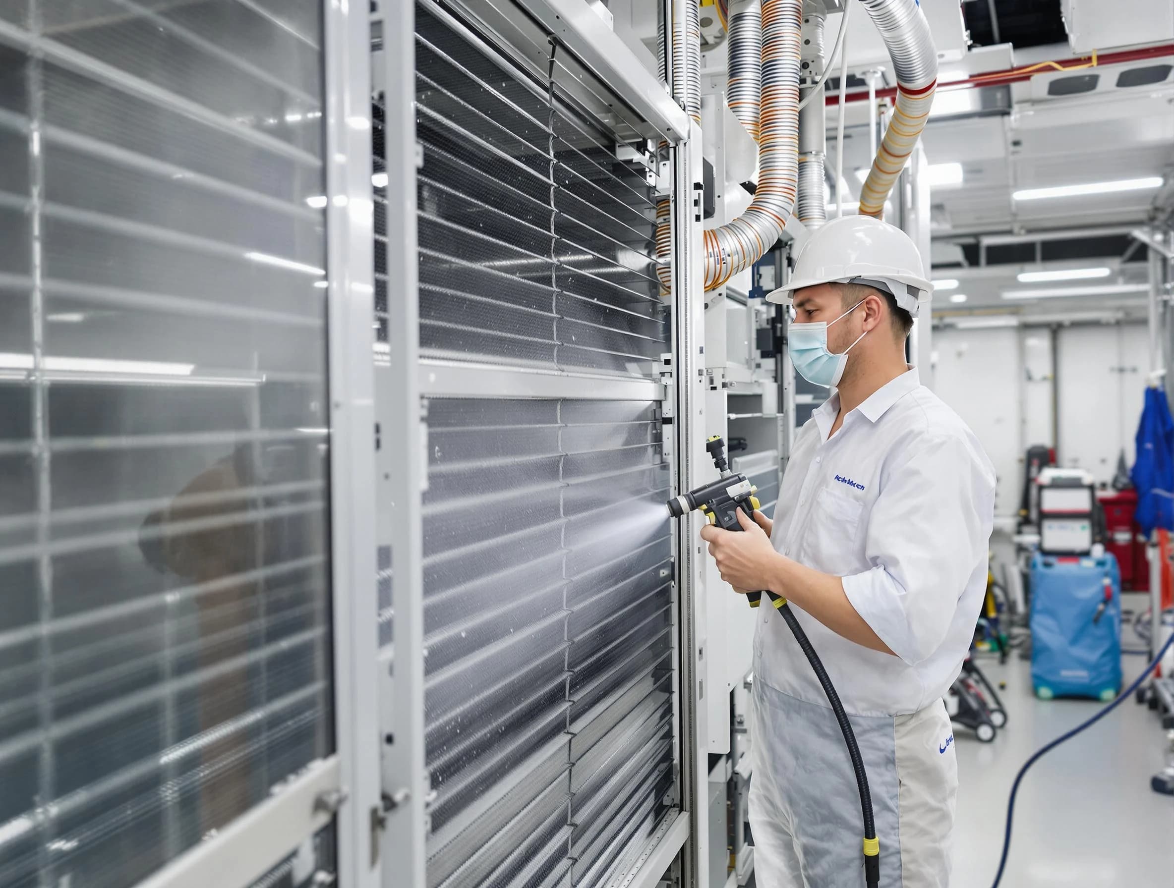 Professional AC coil cleaning by Mead Air Duct Cleaning in Mead