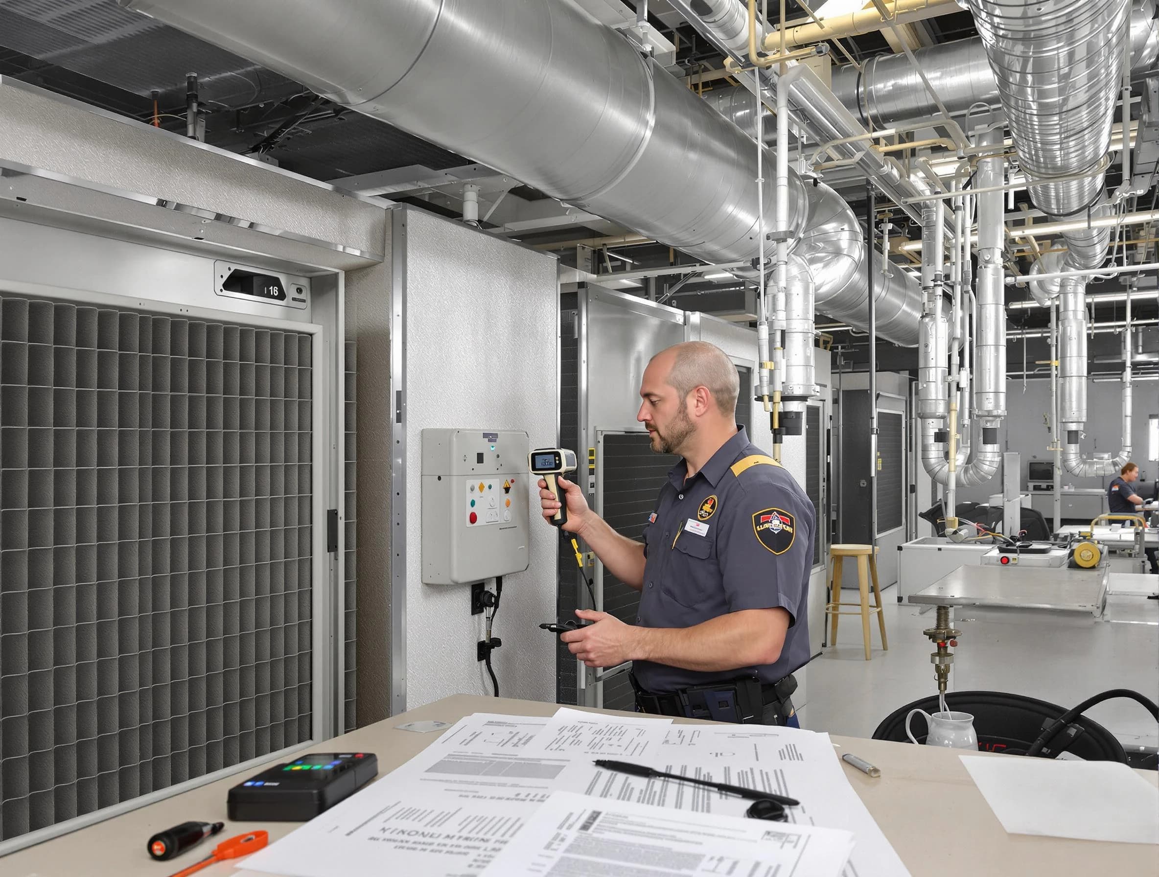 Professional filter system inspection by Mead Air Duct Cleaning in Mead