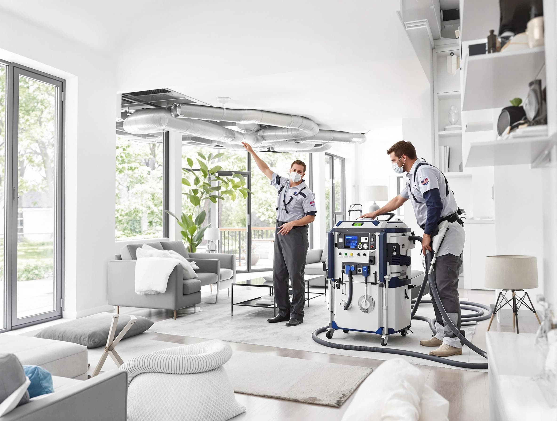 Mead Air Duct Cleaning professional conducting pure air duct cleaning with state-of-the-art equipment in Mead