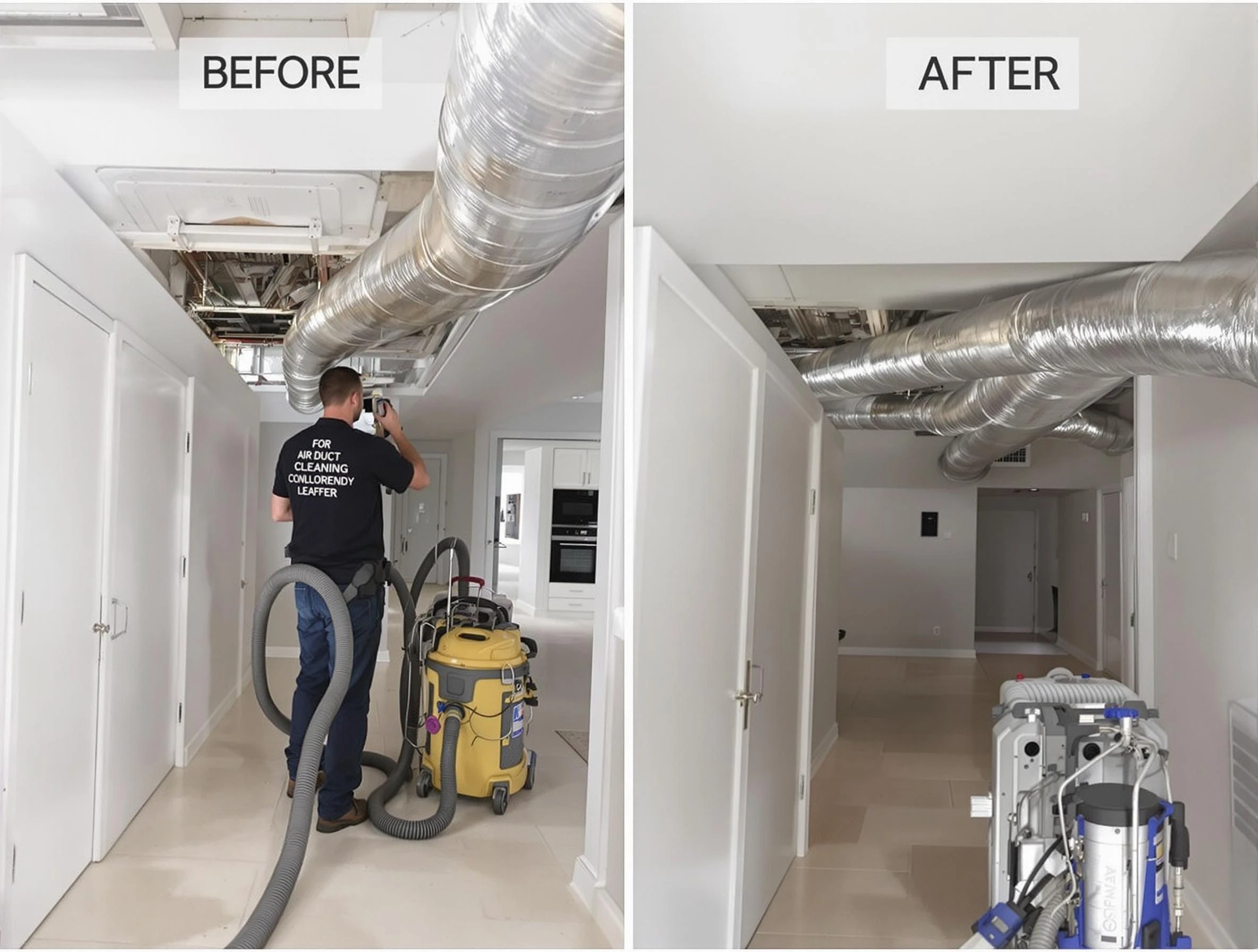 Mead Air Duct Cleaning professional performing thorough air duct cleaning in Mead