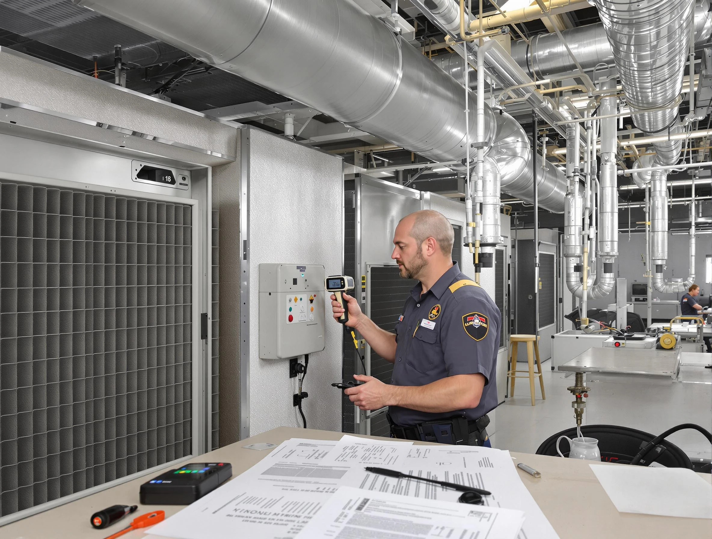 Professional filter system inspection by Mead Air Duct Cleaning in Mead