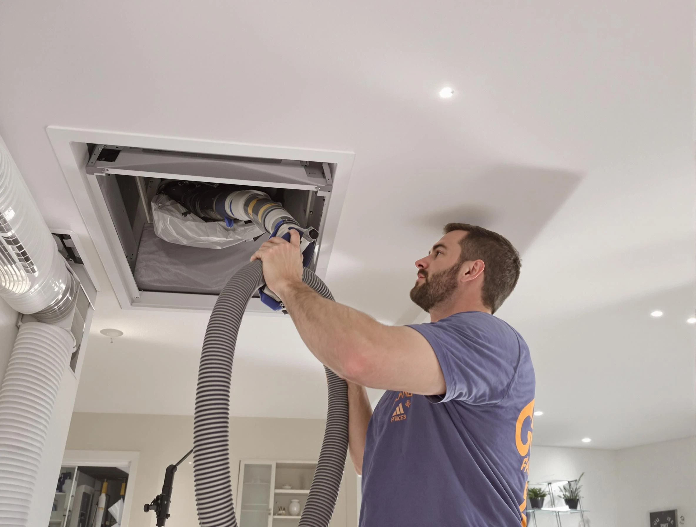 Precision indoor duct cleaning by Mead Air Duct Cleaning in Mead